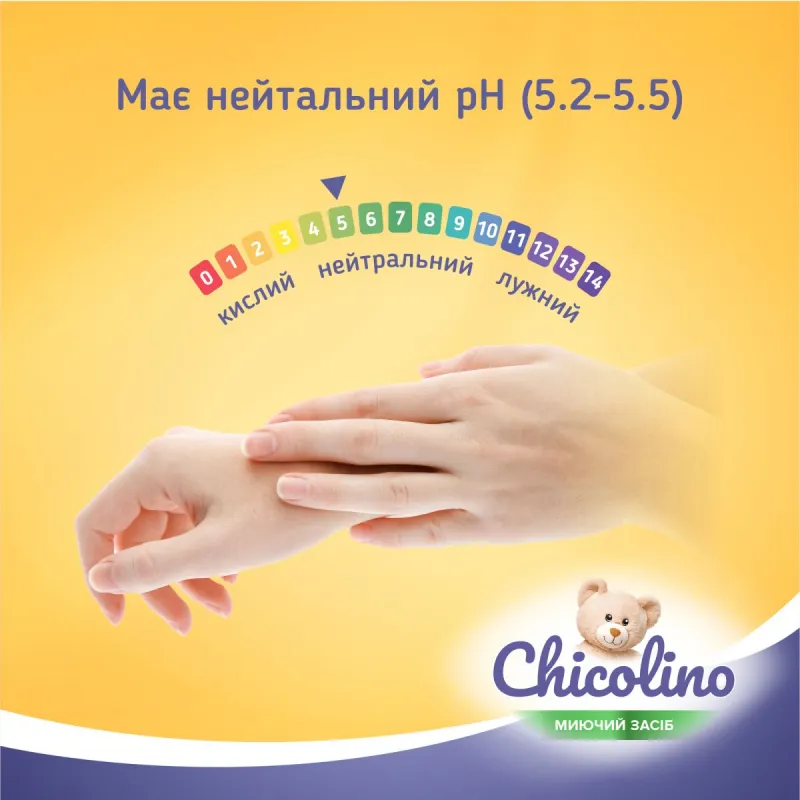 Chicolino, Засіб для миття дитячого посуду, Ромашка, 500мл