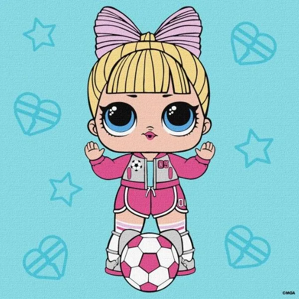 Картина за номерами "L.O.L Surprise! Game on. Suite Princess" 25x25см