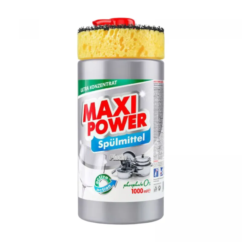 MAXI POWER Засіб для миття посуду Платинум 1л