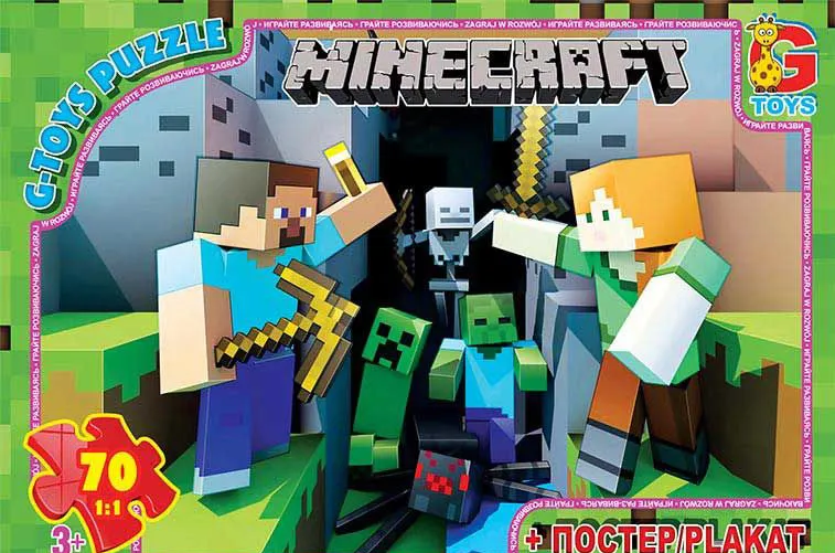 Пазли "Minecraft: пригоди", 70 ел
