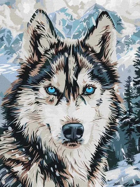 Картина за номерами - "Очі півночі" ©art_selena_ua, 30х40см