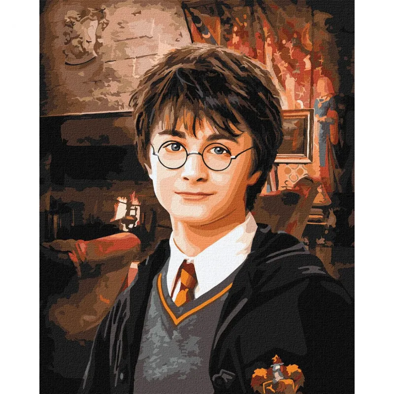 Картина за номерами "Harry Potter: Вітальня Ґрифіндору" 40х50 см