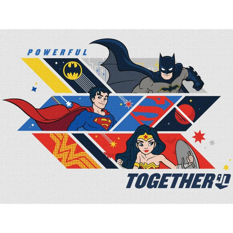 Картина за номерами "Super Friends: Powerful together" 30х40 см