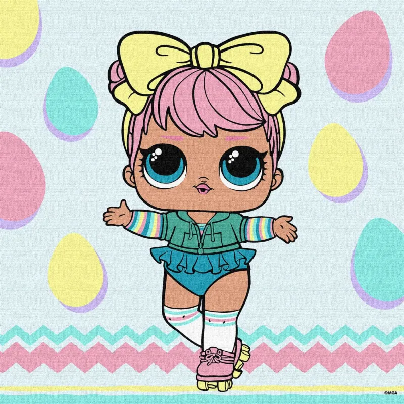 Картина по номерах для дітей "L.O.L. Surprise! Spring Bling DAWN" 30х30 см