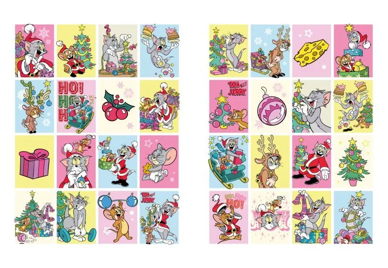Книжка-розмальовка зі стікерами - Tom and Jerry: Новий Рік ©Warner Bros.