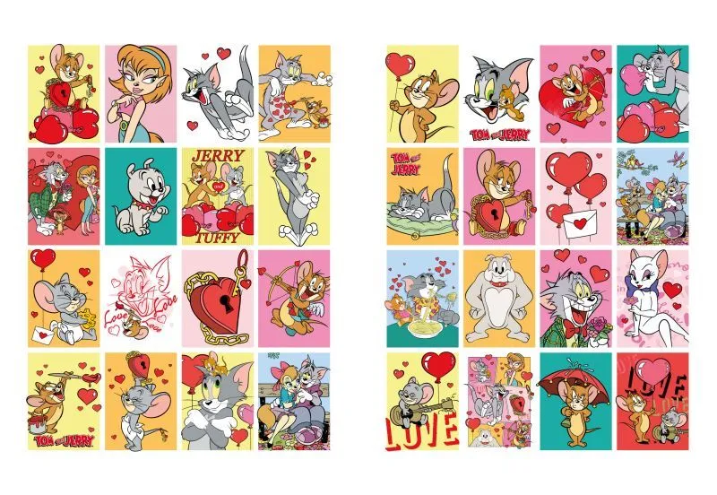 Книжка-розмальовка зі стікерами - Tom and Jerry: День Святого Валентина ©Warner Bros.