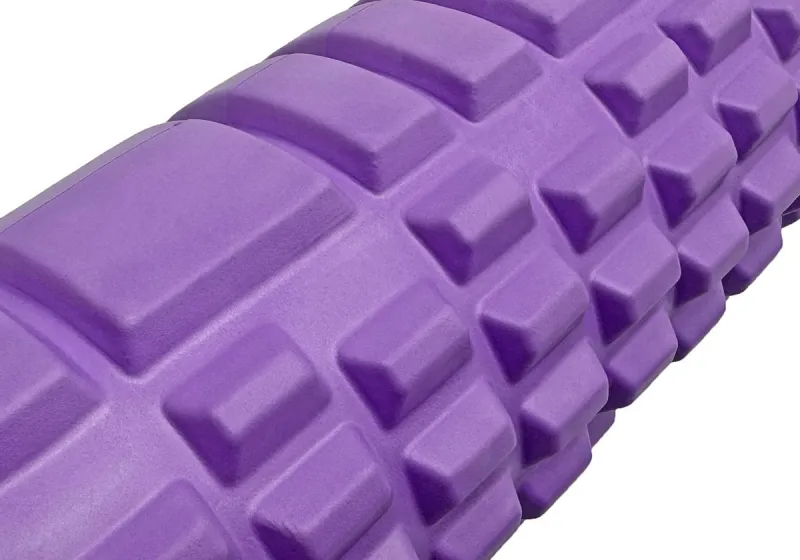 Масажний ролер EasyFit Grid Roller 60 см v.3.1 фіолетовий