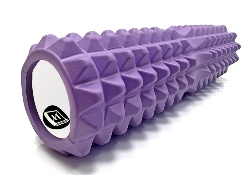 Масажний ролик EasyFit Grid Roller 45 см v.2.2 Фіолетовий