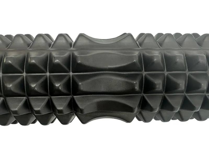 Масажний ролик EasyFit Grid Roller 45 см v.2.2 Чорний