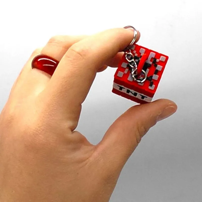 Брелоки Minecraft (Майнкрафт) TNT / Динамит Keychain, 3D друк