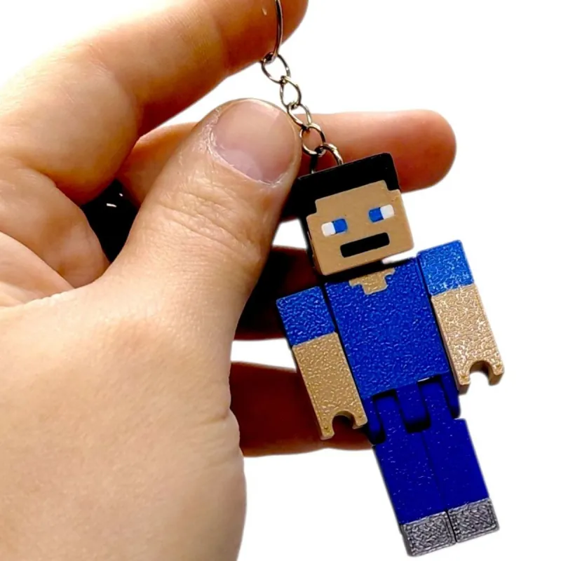 3D Брелоки MINECRAFT / МАЙНКРАФТ STEVE / СТІВ KEYCHAIN, 3D друк