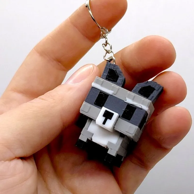 3D Брелоки ROBLOX RACCOON / ЄНОТ GAG KEYCHAIN. РОБЛОКС, 3D друк