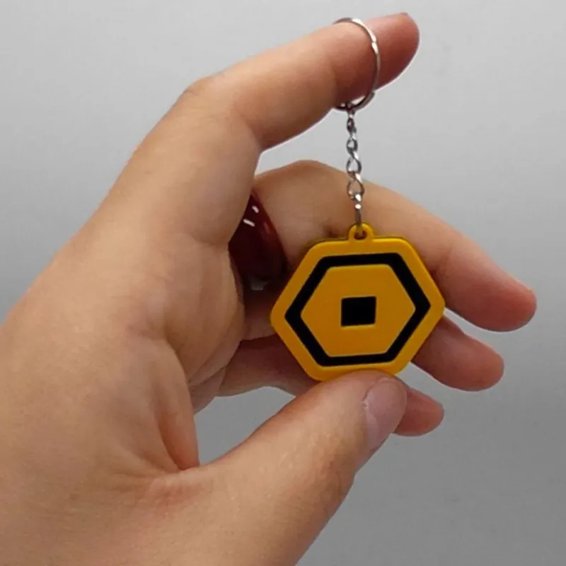 Брелок 3D друк "Roblox Robux / Валюта Роблокс Keychain"