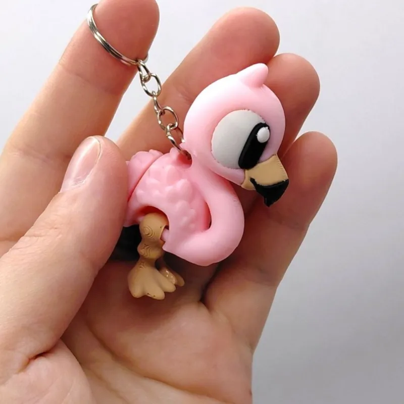 3D Брелоки "CUTE FLAMINGO / Миле ФЛАМІНГО", Keychain, 3D друк