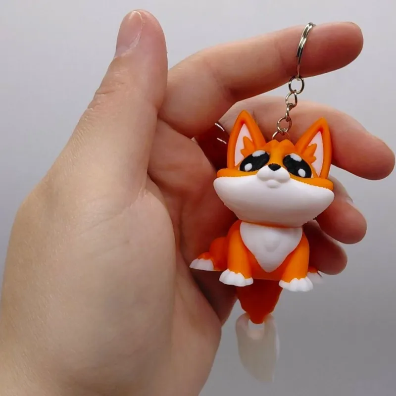 3D Брелоки "CUTE FOX / Мила ЛИСИЧКА", Keychain, 3D друк