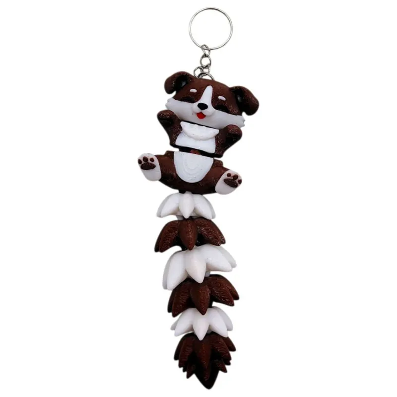 3D Брелоки FLEXI DOG LONG TAIL/ СОБАКА ХВОСТИК KEYCHAIN, 3D друк