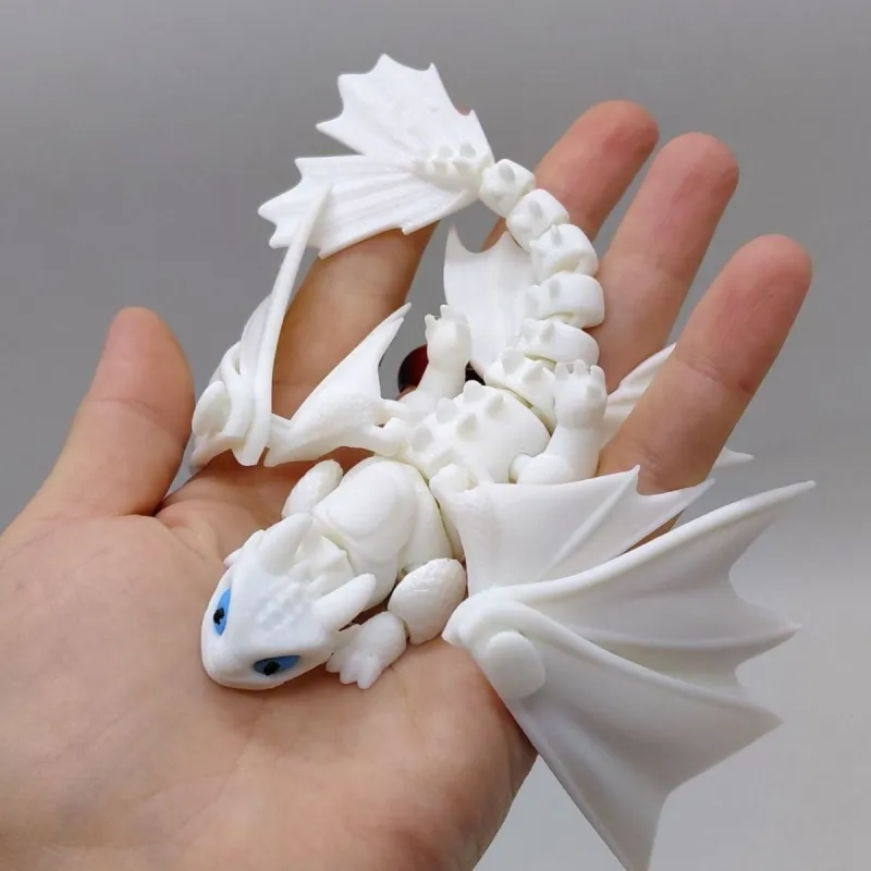 ФІГУРКА 3D HERO DRAGON LIGHT FURY/ ДЕННА ЛЮТЬ, 3D ДРУК "17СМ"
