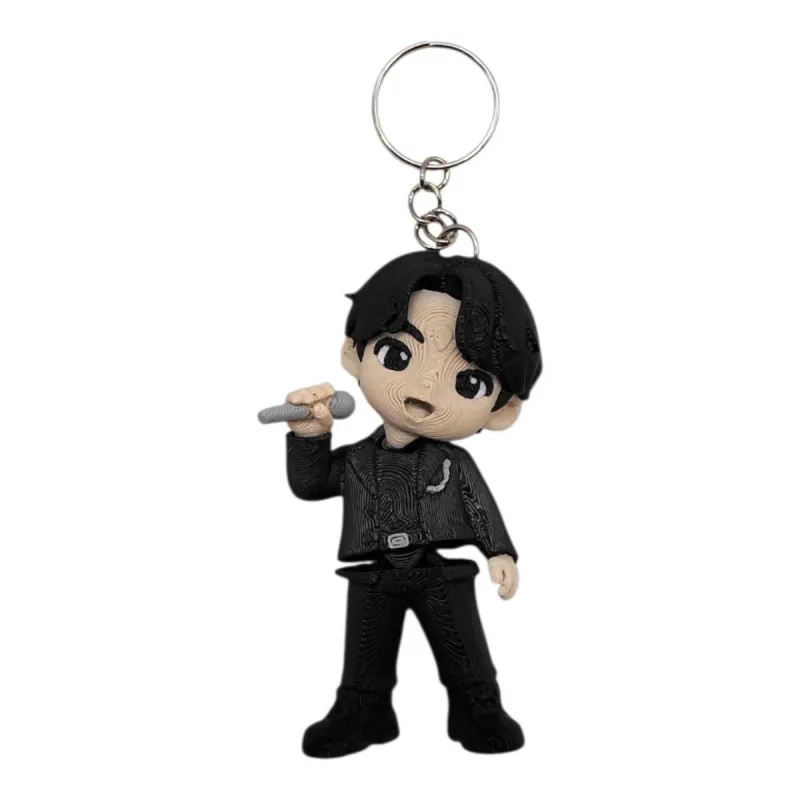 3D Брелоки HERO K-POP BTS Чон Джонгу́к / СПІВАК БТС Jeon Jeongkuk, KEYCHAIN, 3D друк
