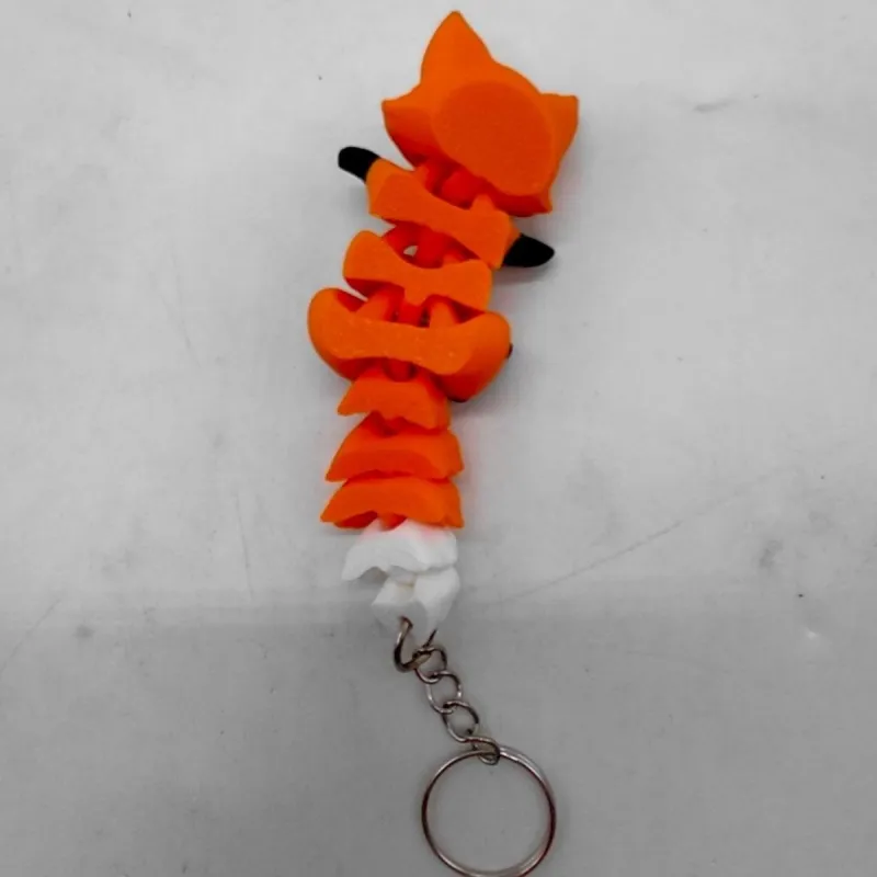 Брелок 3D друк "Flexi Fox / Магнітна Лисичка Keychain"