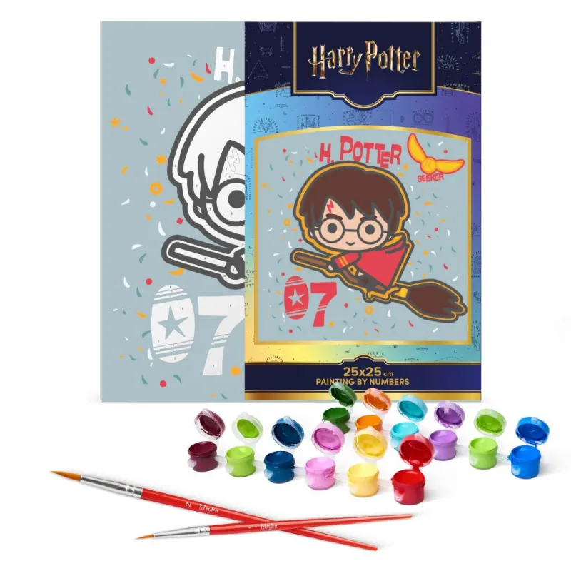 Картина за номерами "Harry Potter, Гаррі Поттер: Політ на мітлі" 25х25 см