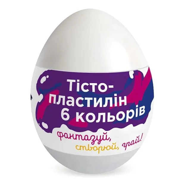 Набір для ліплення в яйці "Тісто для ліплення 6 кольорів"