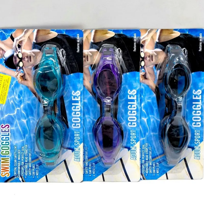 Окуляри для плавання на планшеті 21x14х5 см YG Toys (БІРЮЗОВИЙ)