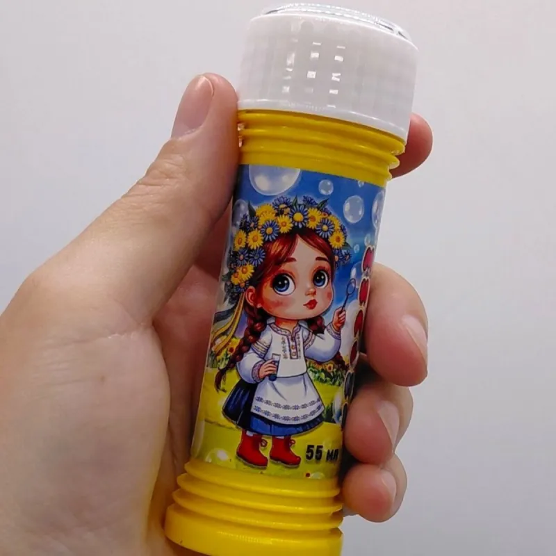 Мильні бульбашки "Слоник" з грою на три кульки (МІКС кольорів)