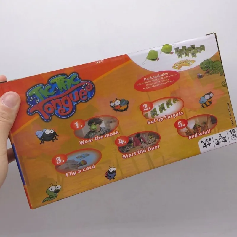 Настільна гра Tic Tac Tongue, (висувні язички, карти із завданнями)