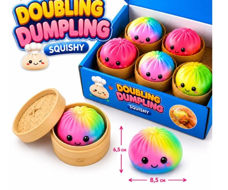 Антистрес іграшка Doubling Dumpling, пельмень 8,5 см