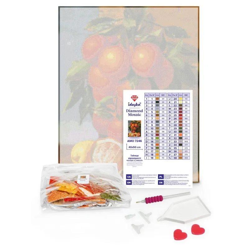 Алмазна мозаїка  "АРОМАТ ЩАСТЯ" 40х50 см