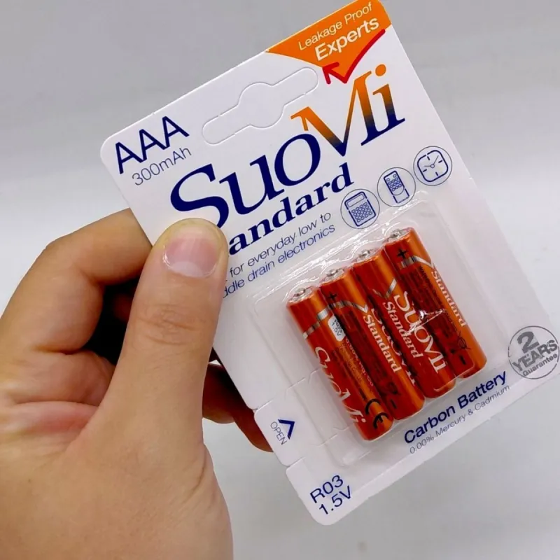 Батарейки “SuoMi” міні-пальчикові, ААА 1,5V (4 шт)