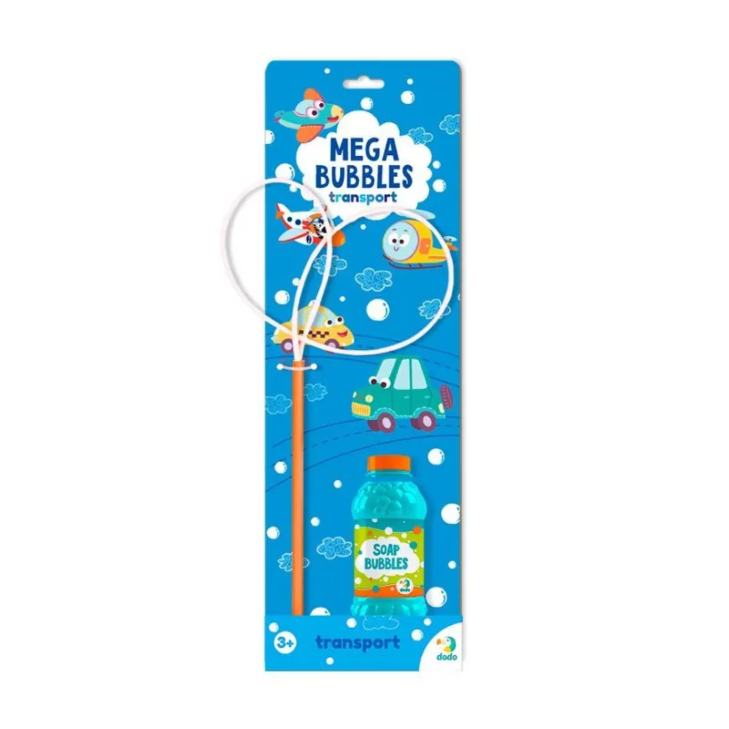 Мильні бульбашки "Mega Bubbles Транспорт". Об’єм 450 мл