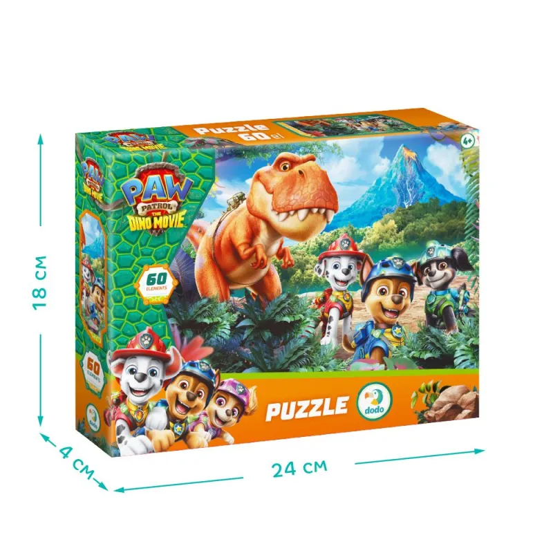 Пазл на 60 елементів «Сильний. Хоробрий. Реви», Щенячий патруль / Paw Patrol