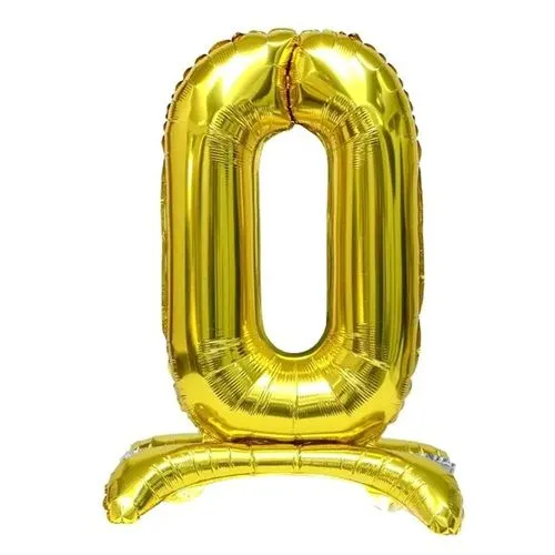 Кулька фольгована цифра "0" підлогова 80 см