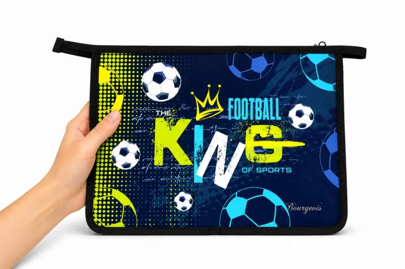 Папка на блискавці А4+, football king