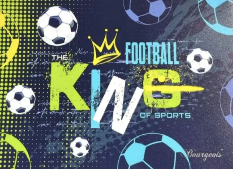 Папка на блискавці А4+, football king