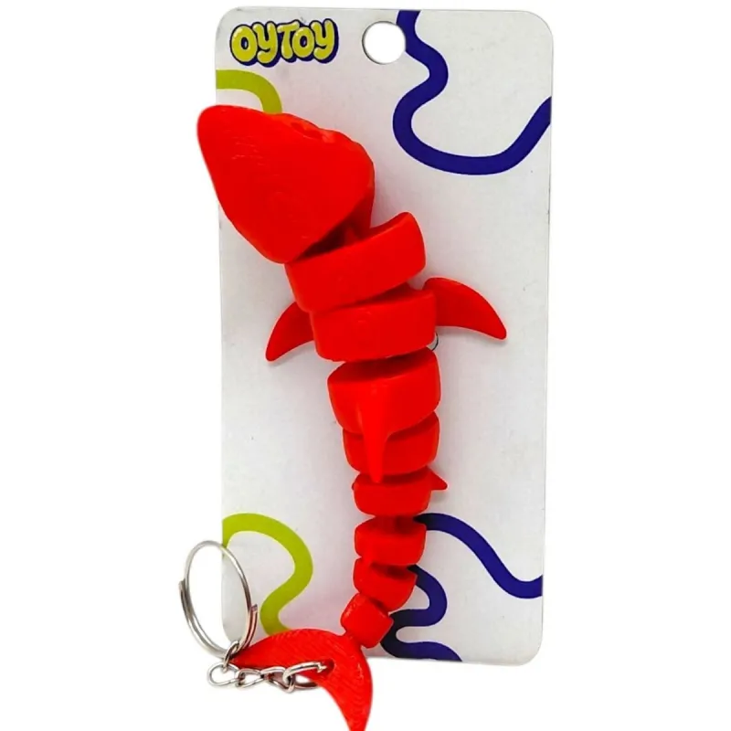 Брелок (3D друк) Flexi Shark / Акула Keychain (мікс видів)