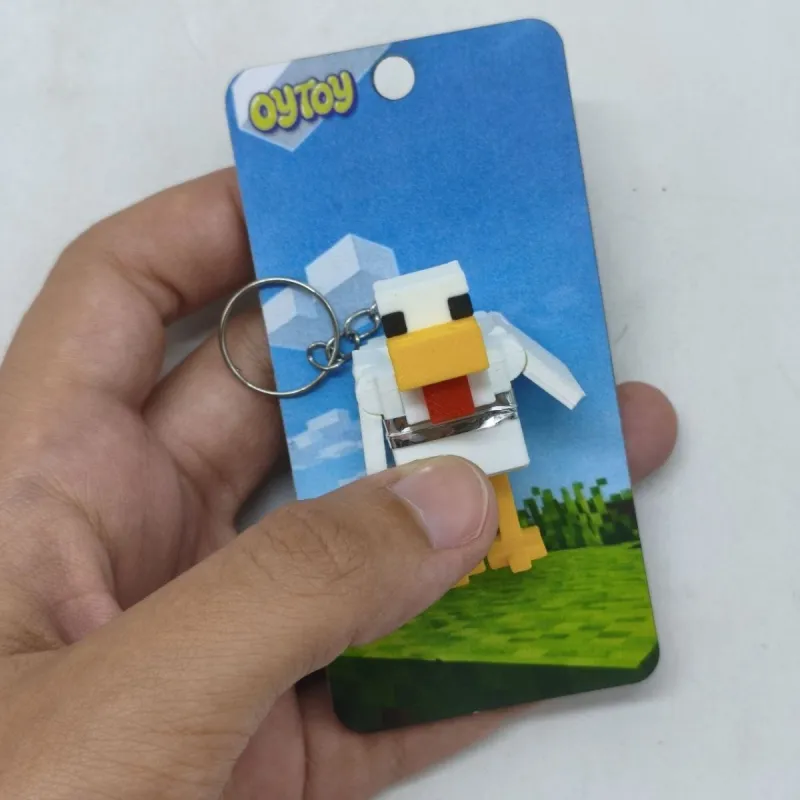 Брелок 3D друк "Minecraft Chicken/ Курка"