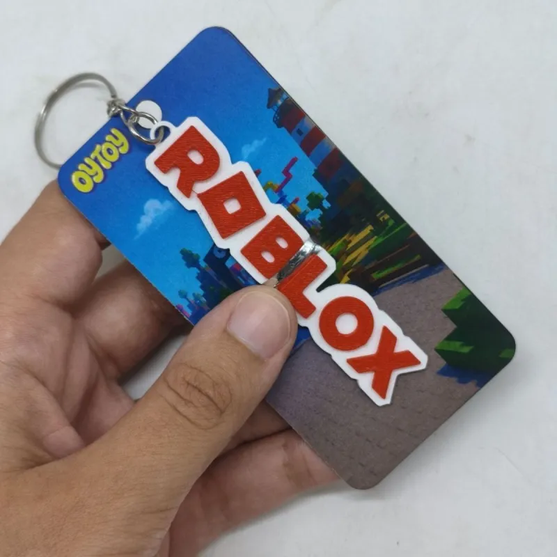 Брелок 3d друк "Roblox Logo / Напис Roblox Keychain"