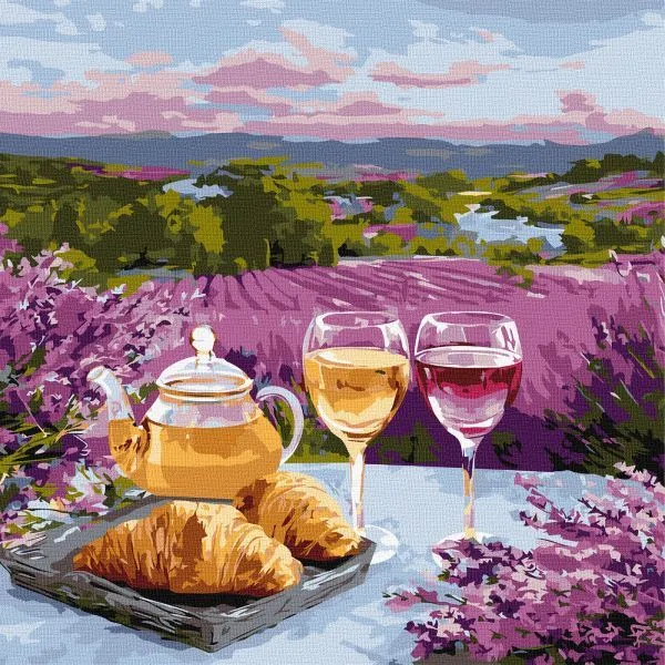 Картина за номерами - Пурпурові пагорби ©art_selena_ua