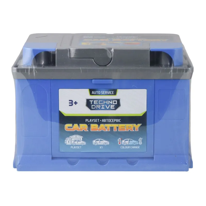 Ігровий набір CAR BATTERY - АВТОСЕРВІС З МІНІМОДЕЛЛЮ ЗМІНИ КОЛІР
