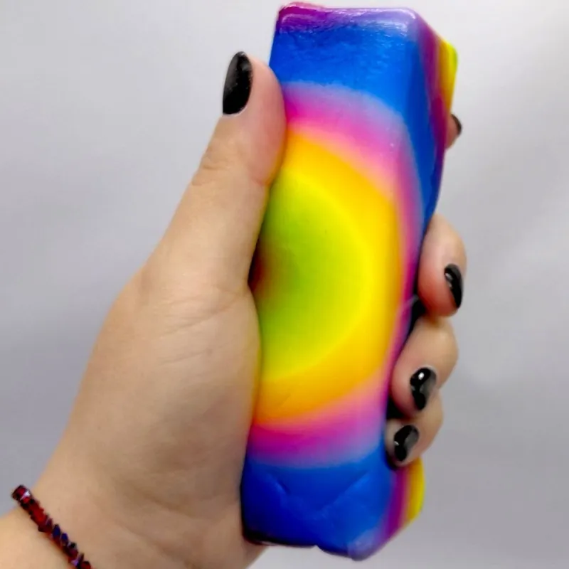Сквіш антистрес Масло 13cm Райдужне