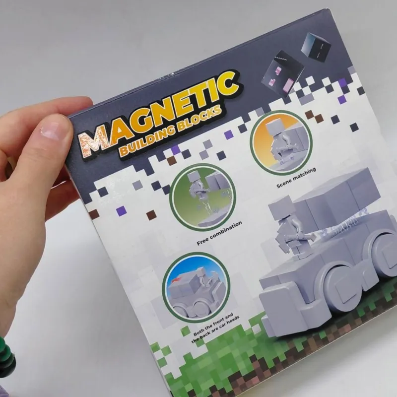 Магнітний конструктор "MINECRAFT" машинки (ЕНДЕРМЕН)