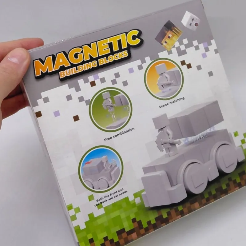 Магнітний конструктор "MINECRAFT" машинки (ГАСТ)