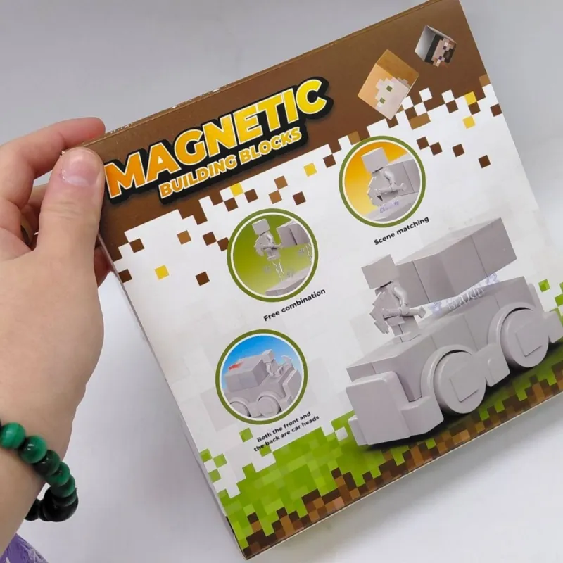 Магнітний конструктор "MINECRAFT" машинки (СТІВ)