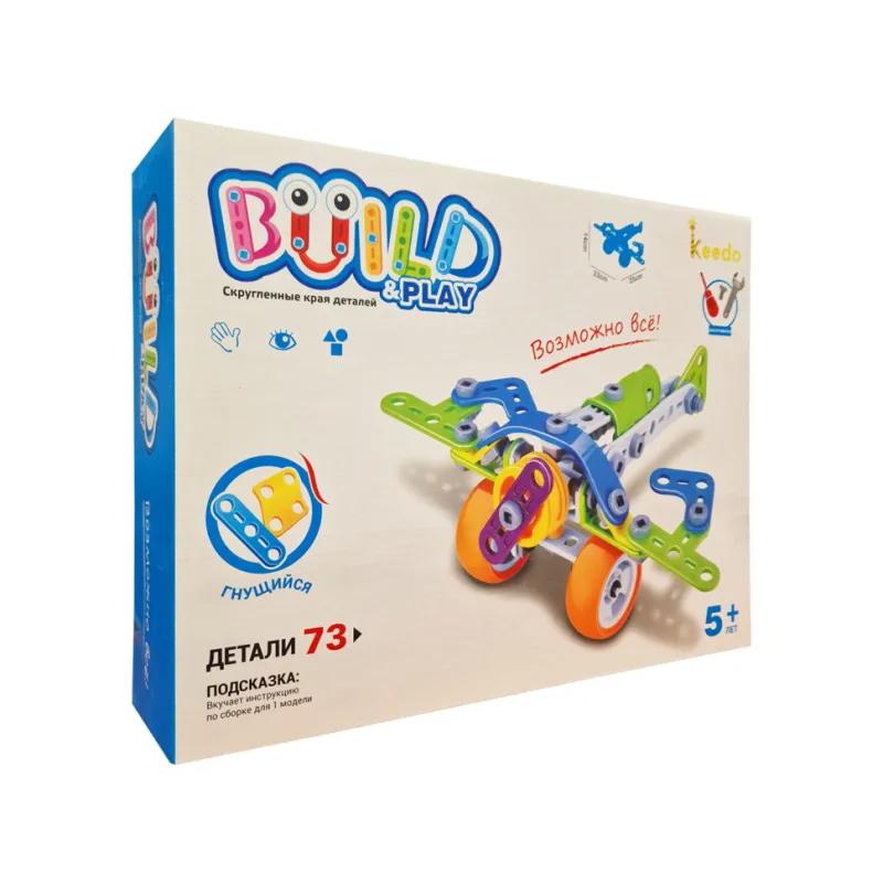 Конструктор Build&amp;Play "Літак" HANYE J-7706, 73 елементи