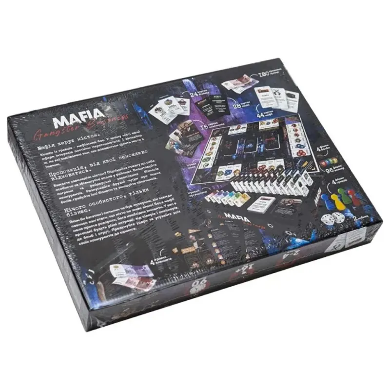 Настільна економічна гра "MAFIA. Gangster Business. Premium" MAF-03-01U українською мовою