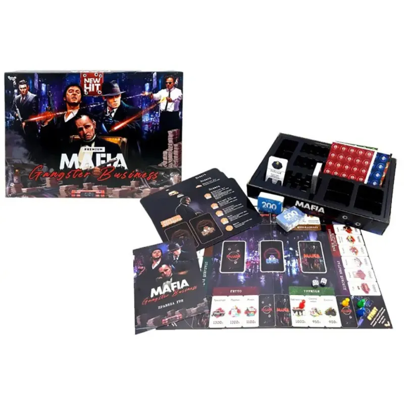 Настільна економічна гра "MAFIA. Gangster Business. Premium" MAF-03-01U українською мовою