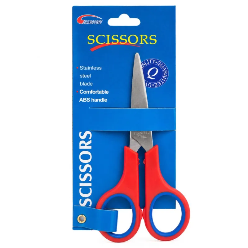 Канцелярські ножиці №5 Scissors "C" 89466, 14 см Червоний