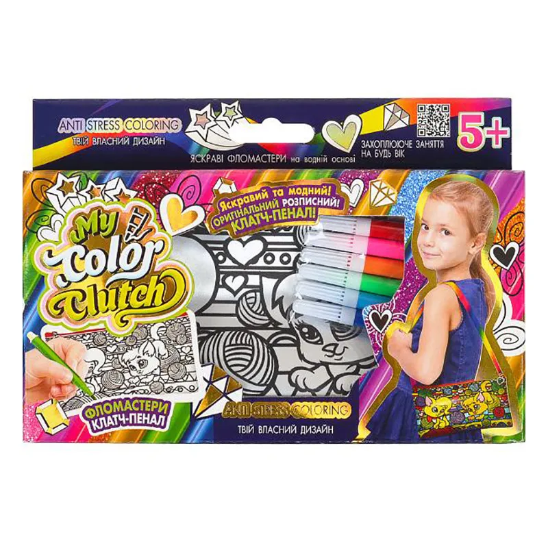 Набір для творчості "My Color Clutch" CCL-02-01U...06U з фломастерами Вид 5